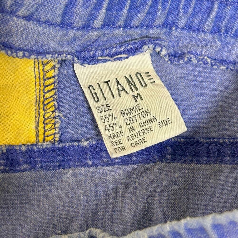 Vintage 80s PREPPY Gitano Colorblock Mens Shorts Size Medium Fisherman - Picture 2 of 6